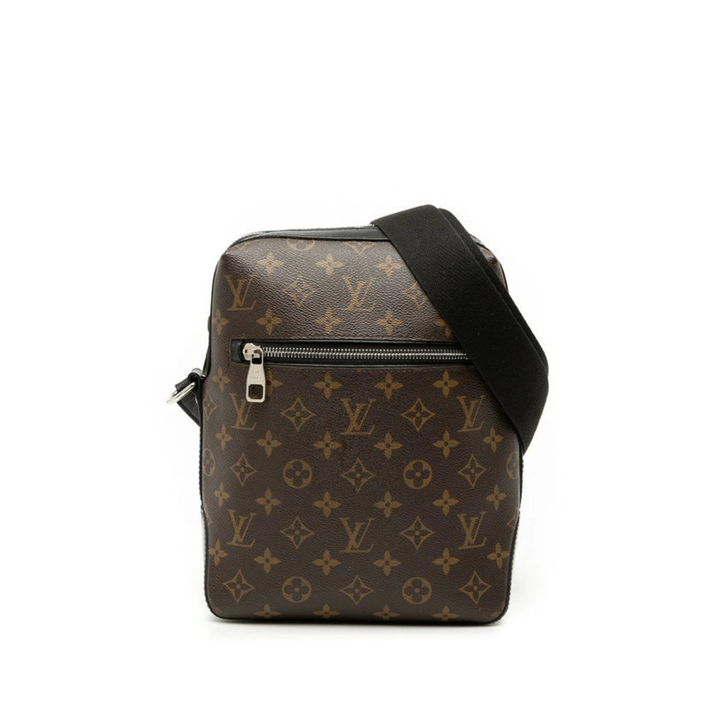 Louis Vuitton Monogram Macassar Brown Torres Crossbody Bag Brown Leather